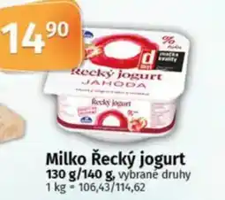 COOP TIP Milko Řecký jogurt nabídka