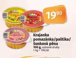 COOP TIP Krajanka pomazánka/paštika/ šunková pěna nabídka