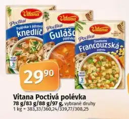 COOP TIP Vitana Poctivá polévka nabídka