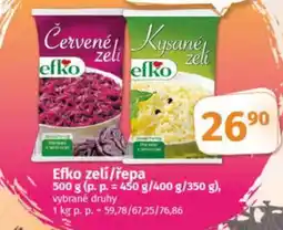 COOP TIP Efko zeli/řepa nabídka