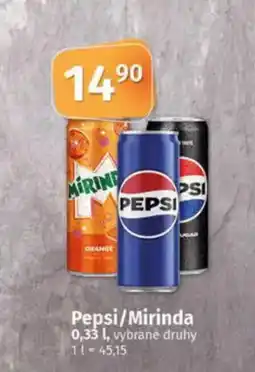 COOP TIP Pepsi/Mirinda nabídka