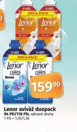 COOP TIP Lenor aviváž duopack nabídka
