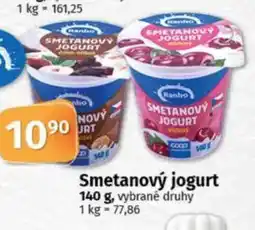 COOP TIP Ranko Smetanový jogurt nabídka