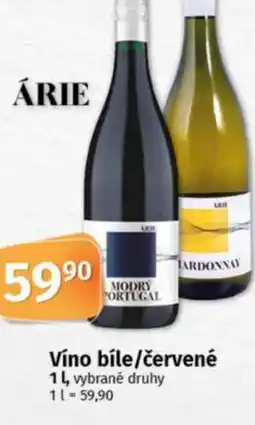 COOP TIP ÁRIE Víno bíle/červené nabídka