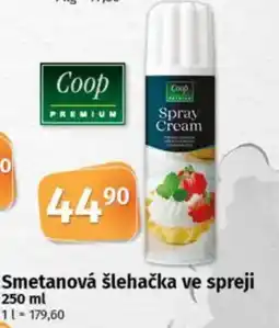 COOP TIP Coop Smetanová šlehačka ve spreji nabídka