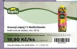 COOP TIP Kapito Ovocný nápoj Multivitamin nabídka