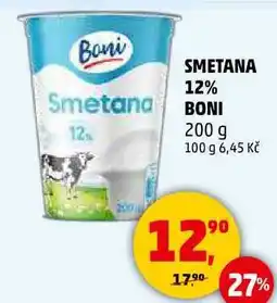 Penny Market SMETANA 12% BONI, 200 g nabídka