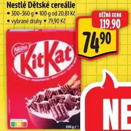 Albert Nestlé Dětské cereálie nabídka