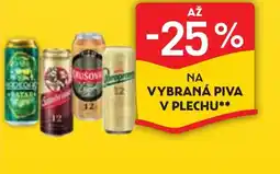 Albert NA VYBRANÁ PIVA V PLECHU** nabídka