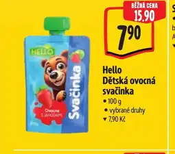Albert Hello Dětská ovocná svačinka nabídka