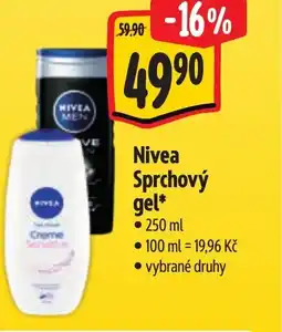 Albert Nivea Sprchový gel* nabídka