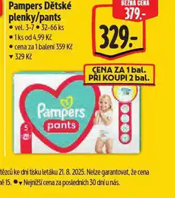 Albert Pampers dětské plenky nabídka