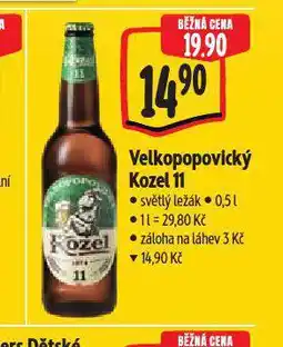 Albert Pivo velkopopovický kozel 11 nabídka