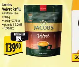 Albert Jacobs velvet refill instantní káva nabídka