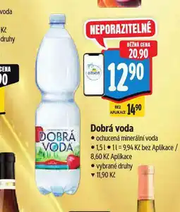 Albert Dobrá voda ochucená nabídka