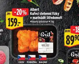 Albert Kuřecí stehenní řsízky v marinádě středomoří nabídka