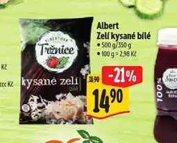 Albert Zelí kysané bílé nabídka