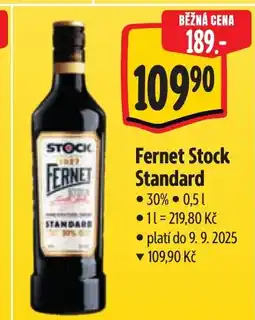 Albert Fernet Stock Standard nabídka