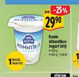 Albert Kunín anthentikos jogurt bílý nabídka