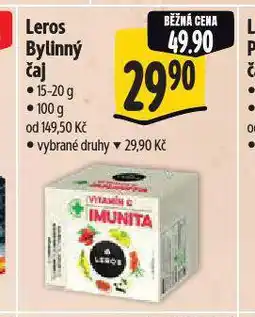 Albert Leros bylinný čaj nabídka