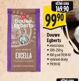 Albert Douwe egberts mletá káva nabídka