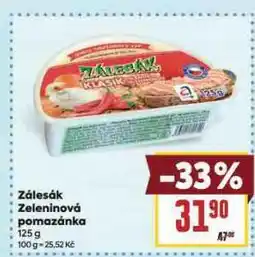 Billa Zálesák zeleninová pomazánka nabídka