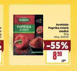 Billa Avokádo aprika mletá sladká nabídka