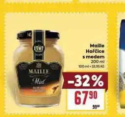 Billa Maille hořčice s medem nabídka