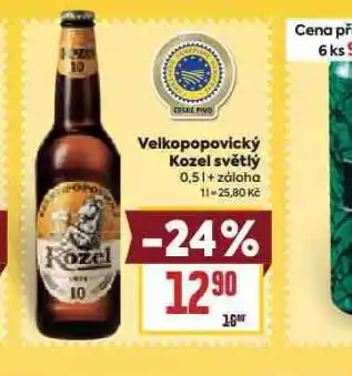 Billa Pivo velkopopovický kozel 10 nabídka