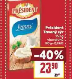 Billa Pprésident tavený sýr nabídka