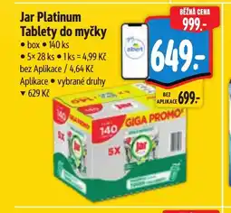 Albert Jar Platinum Tablety do myčky nabídka