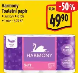Albert Harmony Toaletní papír 3vrstvý ⚫8 rolí nabídka