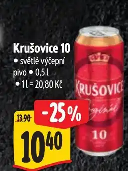 Albert Krušovice 10 • světlé výčepní nabídka