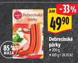 Albert Debrecínské párky nabídka