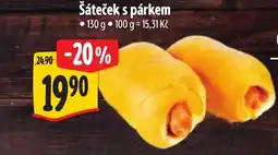 Albert Šáteček s párkem nabídka