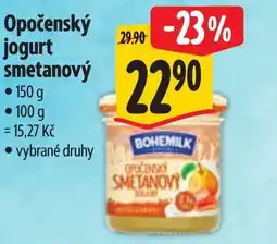 Albert Opočenský - jogurt nabídka