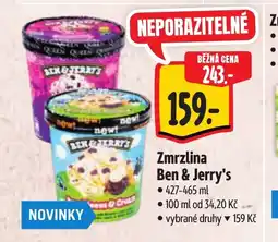 Albert Zmrzlina Ben & Jerry's nabídka