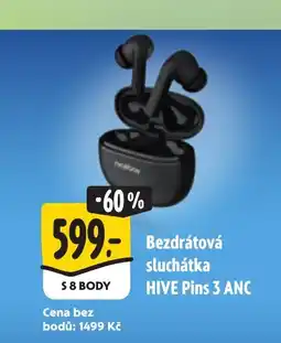 Albert Bezdrátová sluchátka HIVE Pins 3 ANC nabídka