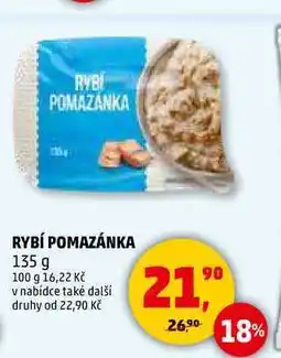Penny Market RYBÍ POMAZÁNKA, 135 g nabídka