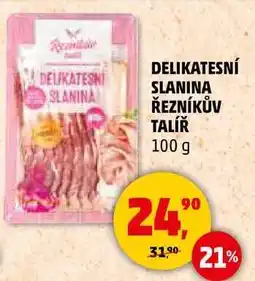 Penny Market DELIKATESNÍ SLANINA ŘEZNÍKŮV TALÍŘ, 100 g nabídka