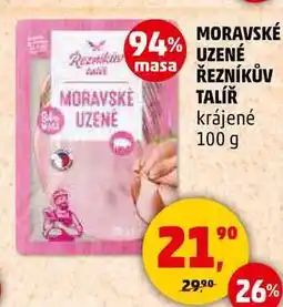 Penny Market MORAVSKÉ UZENÉ ŘEZNÍKŮV TALÍŘ krájené, 100 g nabídka