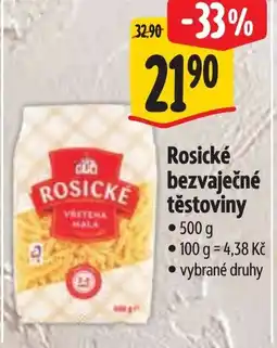 Albert Rosické bezvaječné těstoviny nabídka