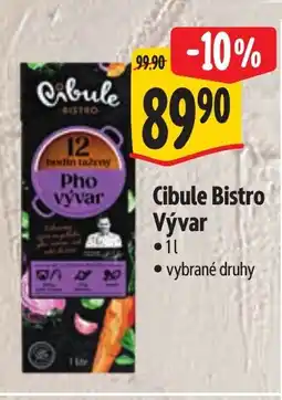 Albert Cibule Bistro Vývar nabídka