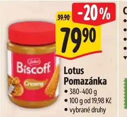 Albert Biscoff Lotus Pomazánka nabídka