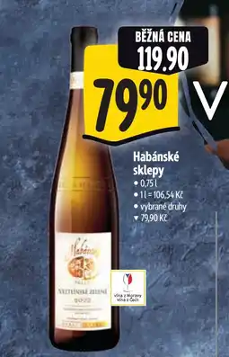 Albert Habánské sklepy nabídka