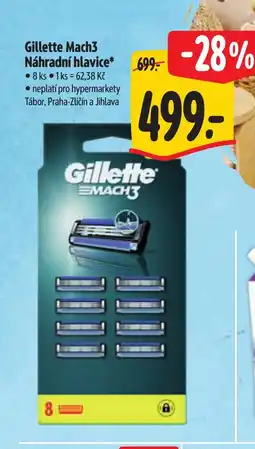 Albert Gillette Mach3 Náhradní hlavice* nabídka