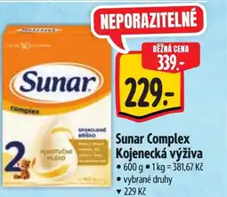 Albert Sunar Complex Kojenecká výživa nabídka