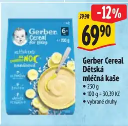 Albert Gerber Cereal Dětská mléčná kaše nabídka