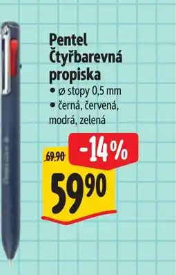 Albert Pentel Čtyřbarevná propiska nabídka