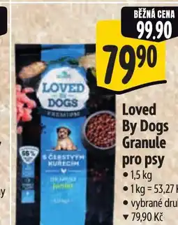 Albert Loved By Dogs Granule vybrané druhy nabídka